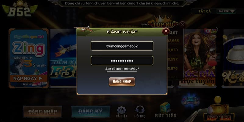 Những lỗi thường gặp khi đăng nhập B52club và cách khắc phục
